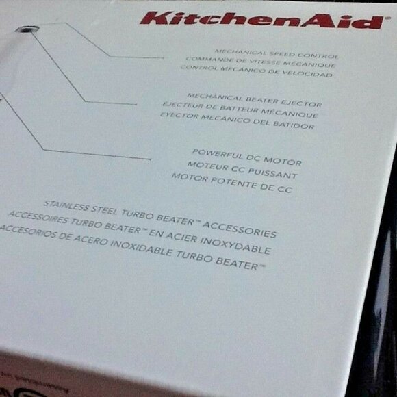new in box INK BLUE KitchenAid Ultra Power 5-Speed Hand Mixer (a MATTE NAVY hue) - Picture 3 of 6